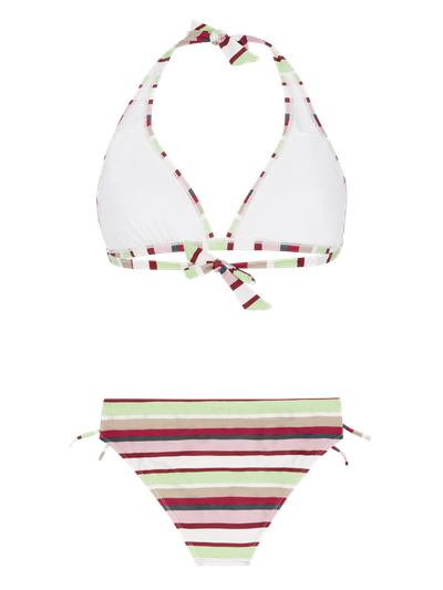 PRTADMIRER 24 Gestreepte halter bikini set