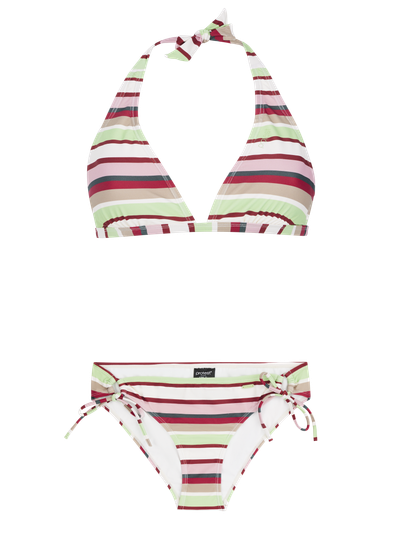 PRTADMIRER 24 Gestreepte halter bikini set
