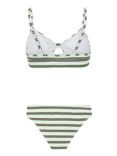 PRTMARLEY Striped bralette bikini set