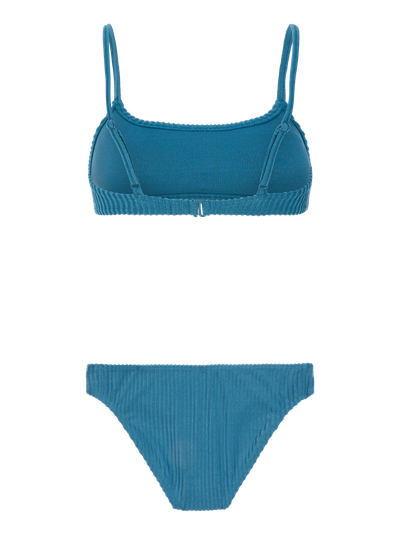 PRTCINE Striped bralette bikini set