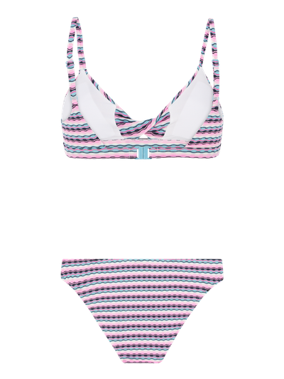 PRTSHANA Striped bralette bikini set