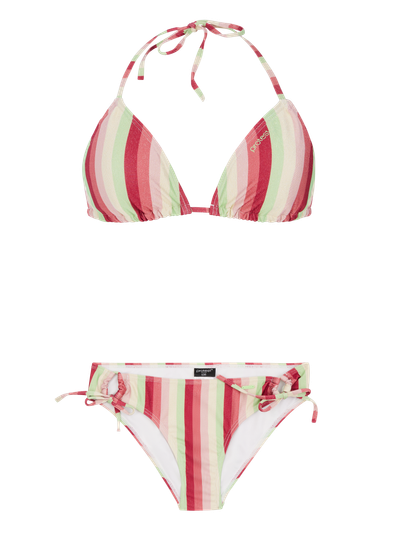 PRTMOLA Striped triangle bikini set