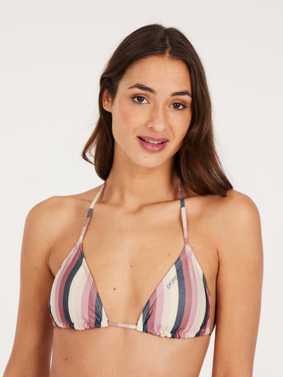 PRTMOLA Striped triangle bikini set