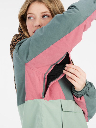 PRTAPEL Leopard anorak ski jacket