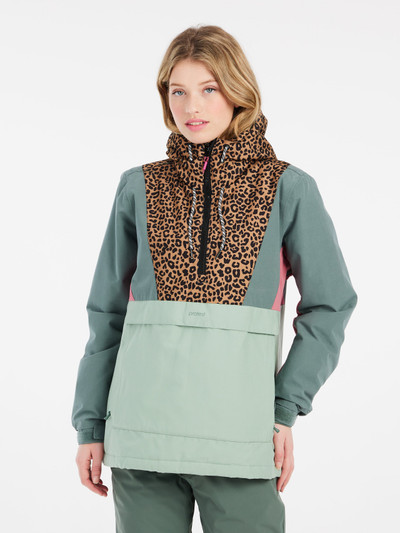 PRTAPEL Leopard anorak ski jacket