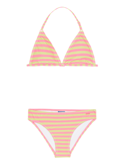 PRTMicky JR Gestreepte triangel bikini set