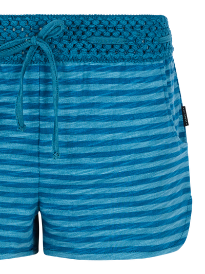 PRTFlowery 25 Gestreepte korte broek