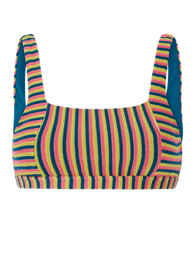 PRTTube Gestreepte bralette bikini set