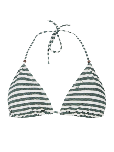 PRTEvans Gestreifter Triangel-Bikini-Set
