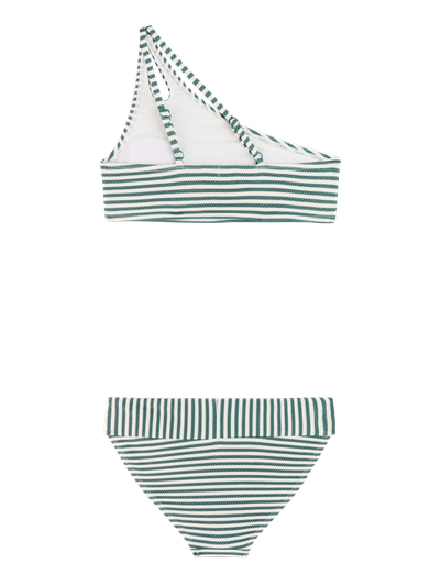 PRTGogo JR Striped one shoulder bikini set