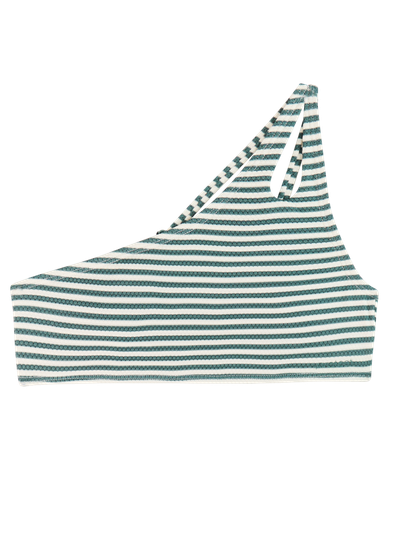 PRTGogo JR Striped one shoulder bikini set