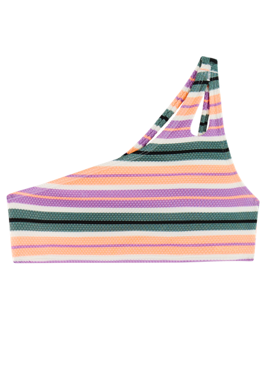 PRTGogo JR Striped one shoulder bikini set