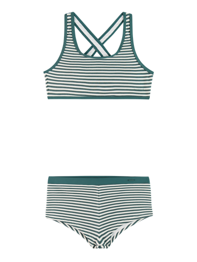 PRTNinja JR Striped bralette bikini set