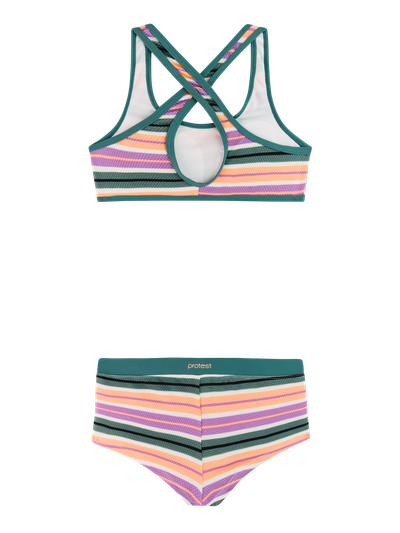 PRTNinja JR Striped bralette bikini set