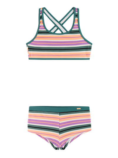 PRTNinja JR Striped bralette bikini set