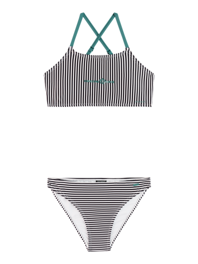 PRTSheena JR Striped bralette bikini set