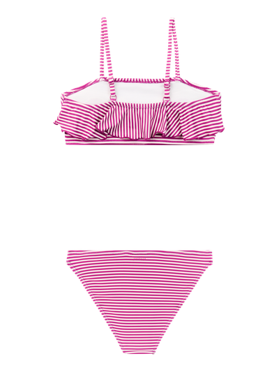 PRTStripes JR Gestreepte bandeau bikini set