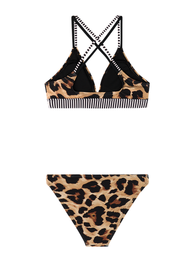 PRTSuzana JR Leopard triangle bikini set