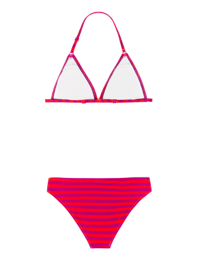 PRTMickeys JR Striped triangle bikini set