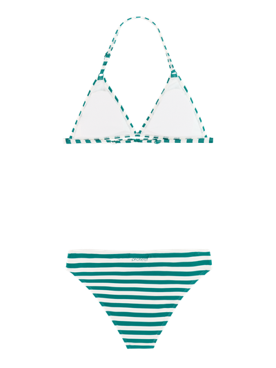 PRTMickeys JR Striped triangle bikini set