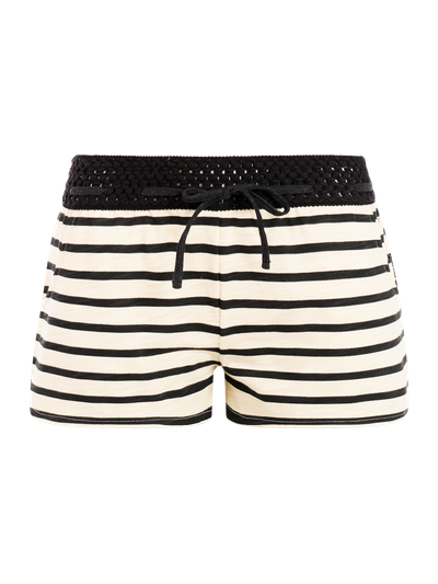 PRTFlowery Gestreifte Shorts
