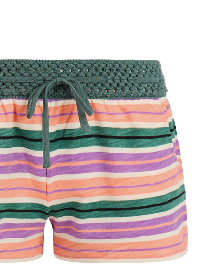 PRTFlowery Striped shorts