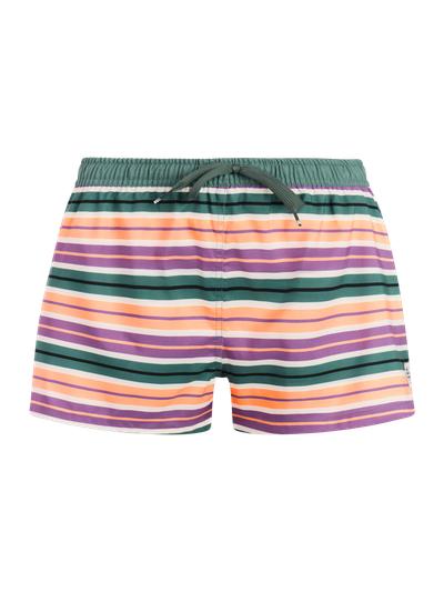 PRTBurn Striped swim shorts