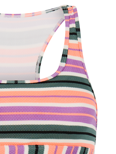 MIXEagers Striped surf bikini top