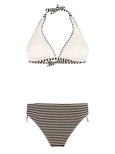 PRTLimo Striped halter neck bikini set