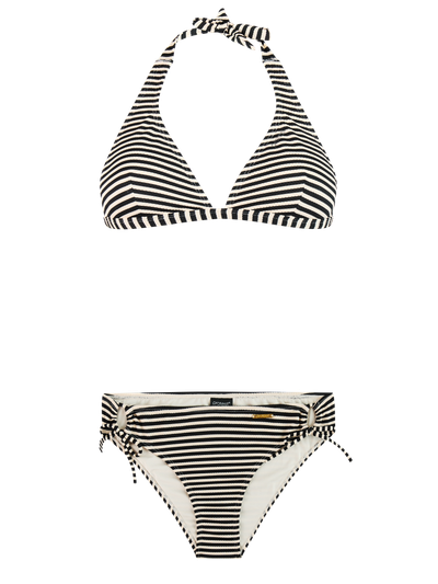 PRTLimo Striped halter neck bikini set