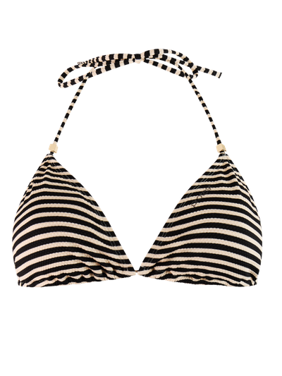 PRTMatch Gestreifter Triangel-Bikini-Set