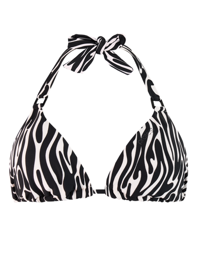 PRTDate Zebra triangle bikini set
