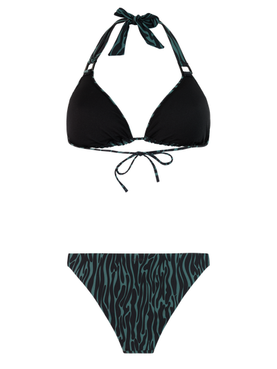 PRTDate Zebra-Triangel-Bikini-Set