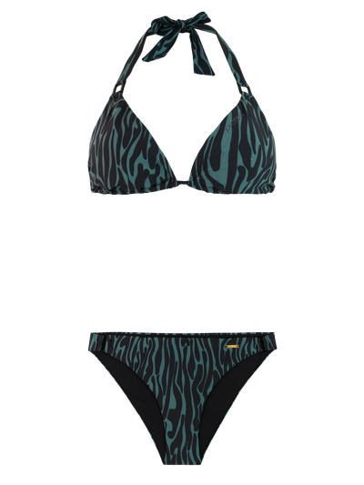 PRTDate Zebra-Triangel-Bikini-Set