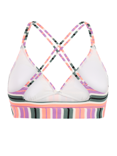 MIXSupera Striped triangle bikini top