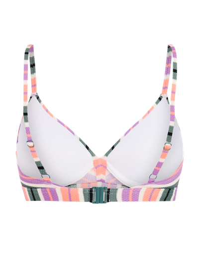 MIXAdairau Striped underwire bikini top