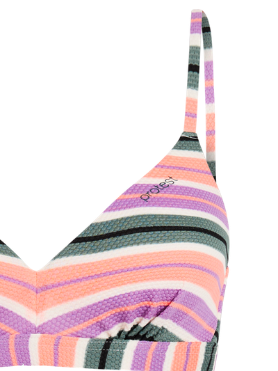 MIXAdairau Striped underwire bikini top