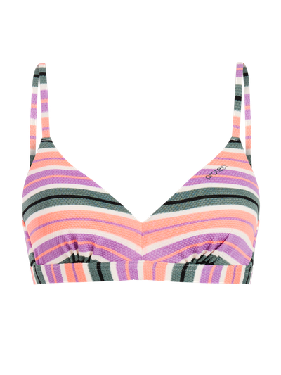 MIXAdairau Striped underwire bikini top