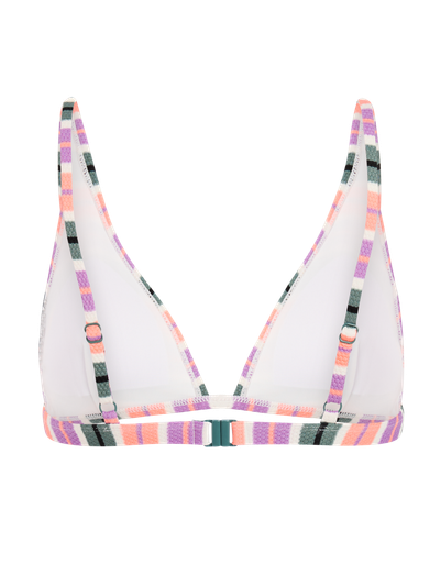 MIXChub Striped triangle bikini top