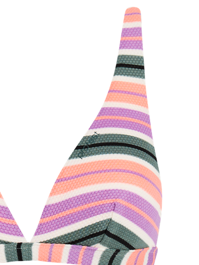MIXChub Striped triangle bikini top