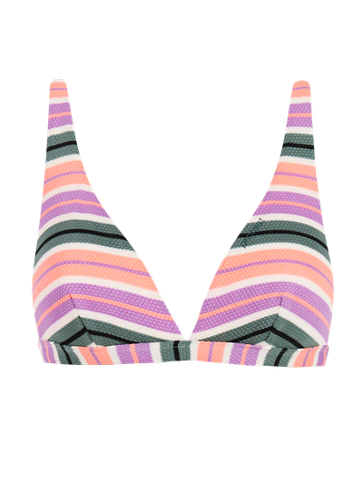MIXChub Striped triangle bikini top