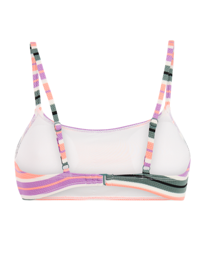 MIXElif Gestreifter Bralette-Bikini-Oberteil