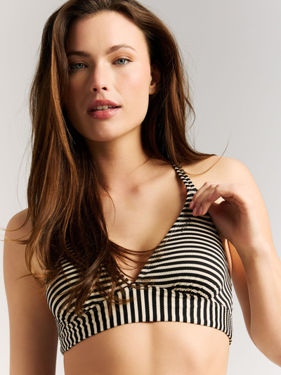 MIXSuperol Striped triangle bikini top