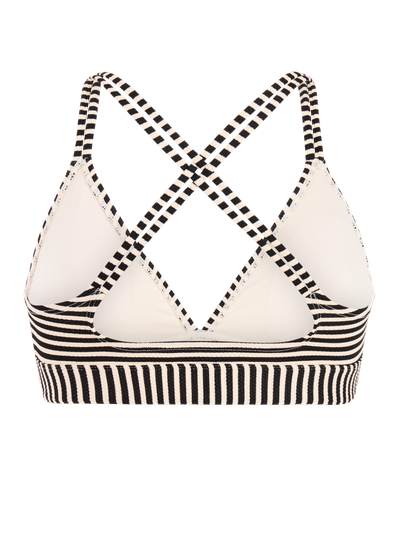 MIXSuperol Striped triangle bikini top
