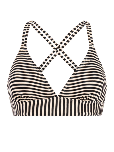 MIXSuperol Striped triangle bikini top