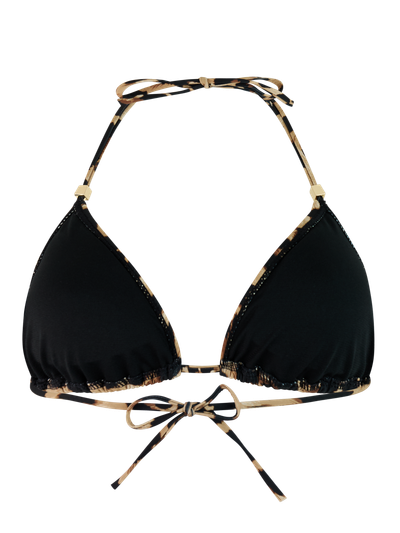 MIXAles Leopard-Triangel-Bikini-Oberteil