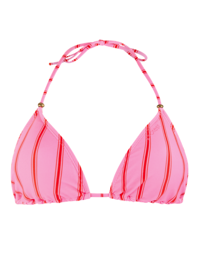 PRTEvans Gestreifter Triangel-Bikini-Set
