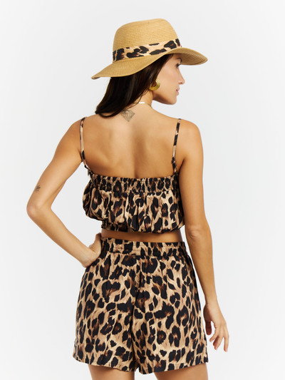 PRTPozo Leopard-Spaghetti Top