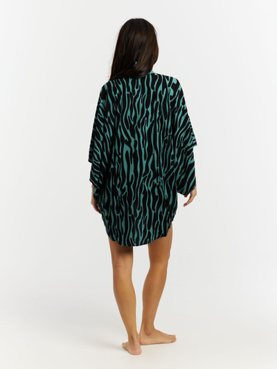 PRTFade Zebra beach kimono