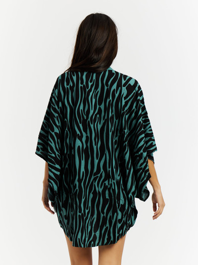 PRTFade Zebra beach kimono